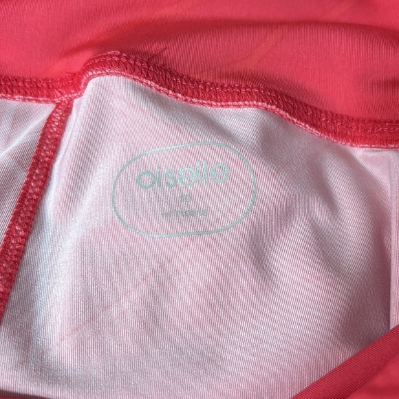 Oiselle KC Knicker Capri Legging Crop Pant punch koolhaus Pink Geometric Sz 10 - Picture 8 of 14